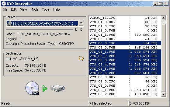 Программа DVD Decrypter